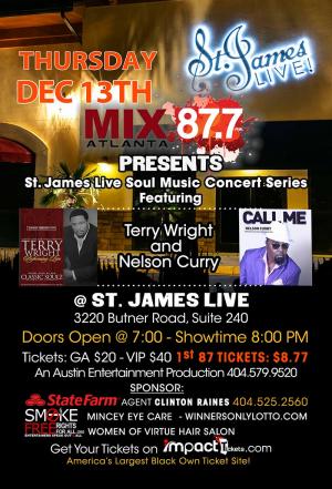 Terry Wright and Nelson Curry at St. James Live