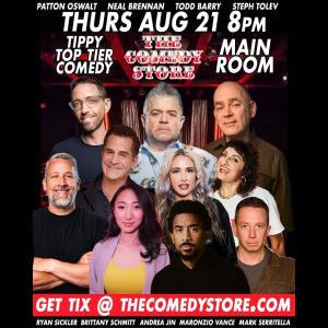 Tippy Top Tier Comedy - Patton Oswalt, Neal Brennan, Todd Barry, Todd Glass, Ryan Sickler, Brittany Schmitt, Andrea Jin, Maronzio Vance, Mark Serritella