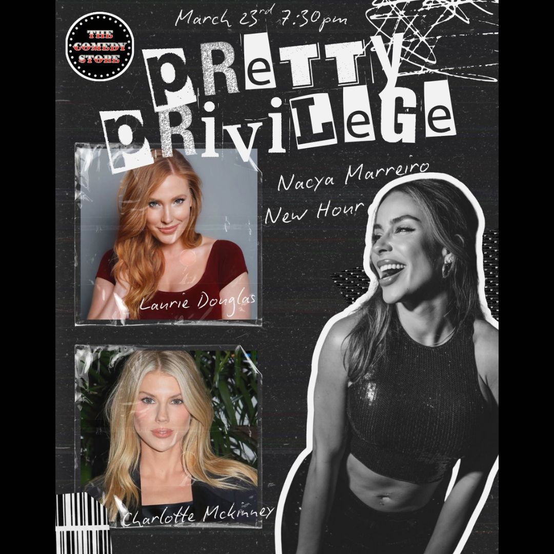 Flyer for Nacya Marreiro Live with Laurie Douglas and Charlotte McKinney