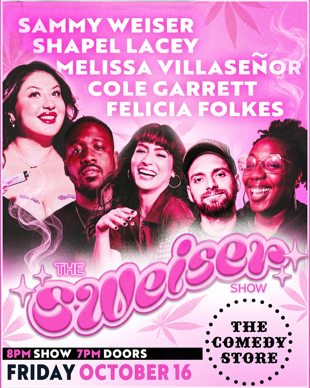 Flyer for The Sweiser Show with Sammy Weiser