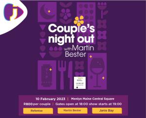 Valentine's Month: Enjoy a couple's night out with Martin Bester