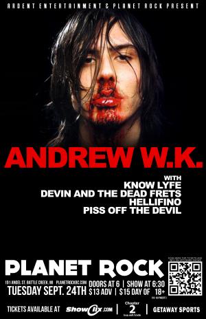 ANDREW W.K. "Party Messiah Tour"