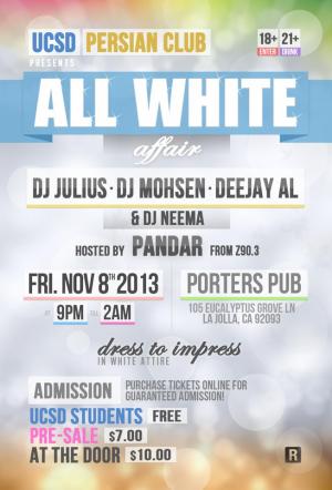 UCSD's Persian Club "All White Affair"