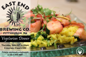 Vegetarian Dinner with East End Brewing