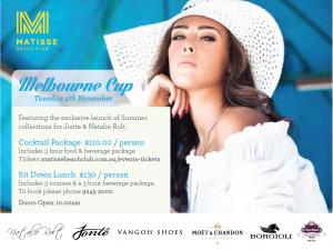 Melbourne Cup at Matisse
