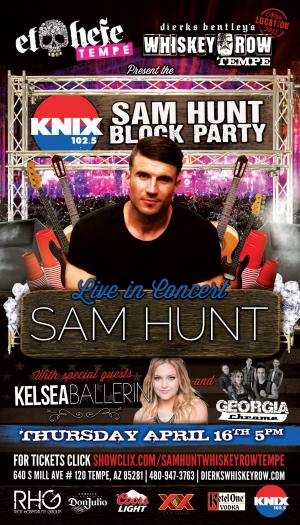 KNIX Sam Hunt Block Party