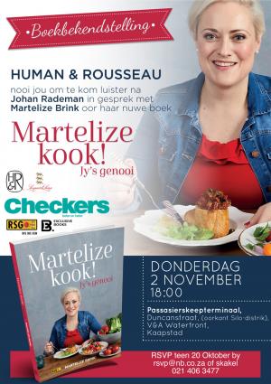 Bekendstelling van Martelize kook! Jy’s genooi.