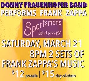 Donny Frauenhofer Band performs Zappa