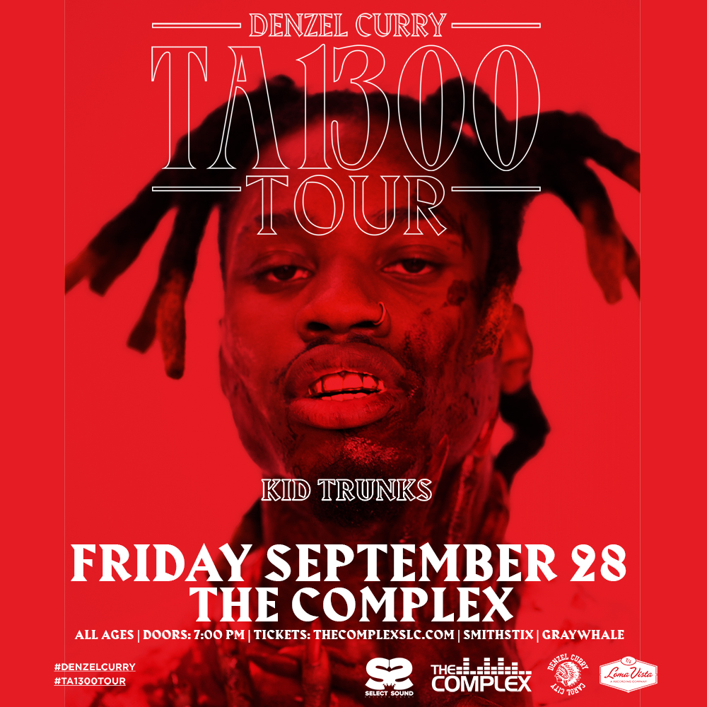 Tickets for Denzel Curry in Salt Lake City from The Complex