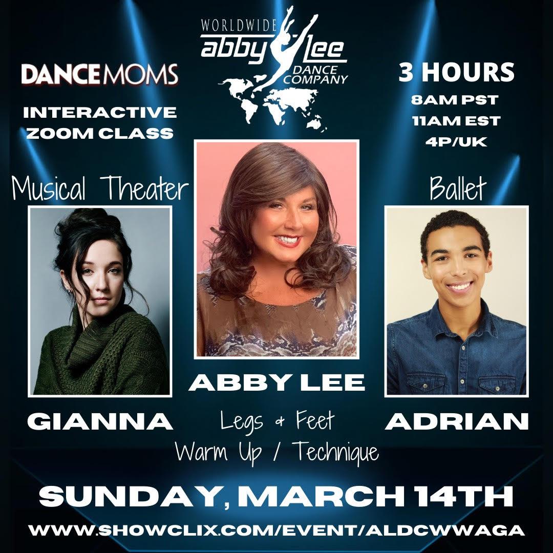 Tickets for ALDC ZOOM INTERACTIVE MASTER CLASS!!! 3/14 in la from Abby ...