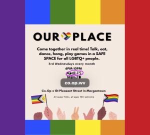 The Co-Op "Our Place" Every 3rd Wednesday