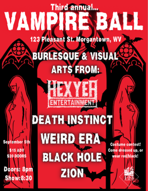 Hexyea Entertainment Presents: 3rd Annual Vampire Ball feat. Death Instinct, Weird Era, Black Hole Zion