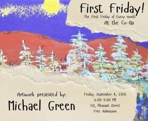 First Friday with Michael Green at the Co-Op