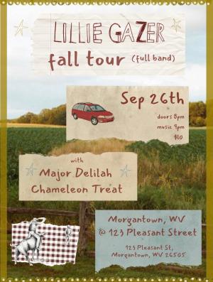 Lillie Gazer Fall Tour w/ Major Delilah, Chameleon Treat