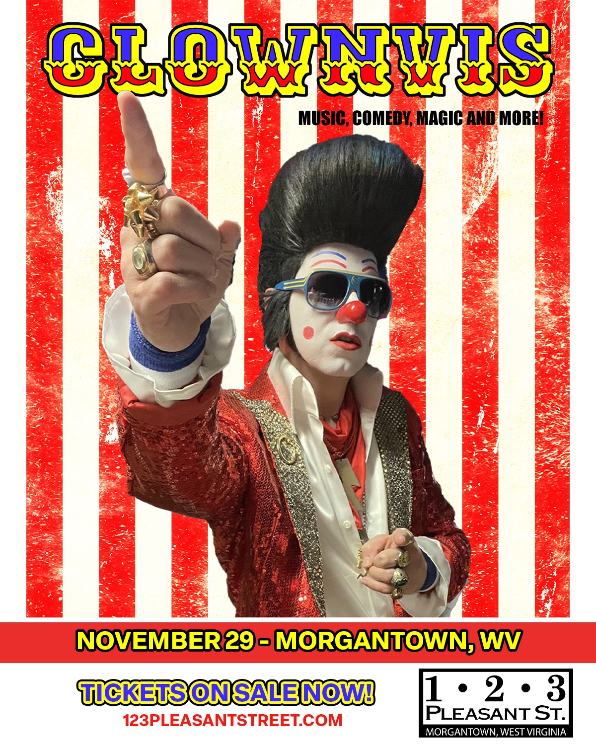 Clownvis LIVE! Music, Comedy, Magic, and More!