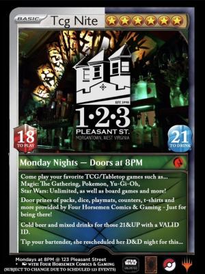 WEEKLY GAME NIGHT- No Cover
