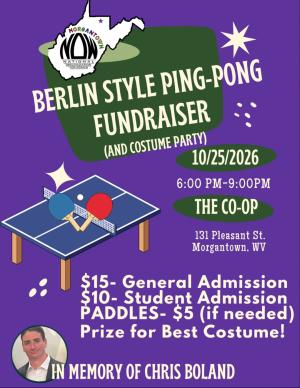 Berlin Style Ping-Pong Fundraiser and Costume Party in Memory of Chris Boland