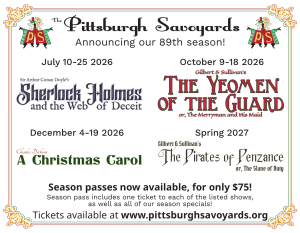 Pittsburgh Savoyards 89th Season Pass