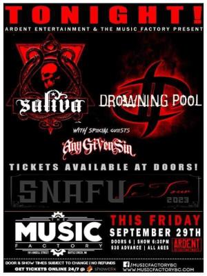SALIVA | DROWNING POOL | BATTLE CREEK