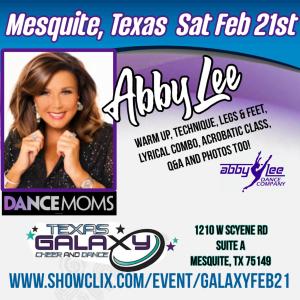 Abby Lee In Mesquite, Texas February 21st
