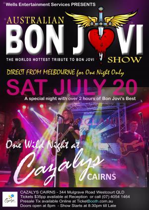 Australian Bon Jovi Show Live at Cazalys Cairns