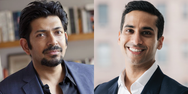 2 side-by-side headshots: Siddhartha Mukherjee, Dhruv Khullar