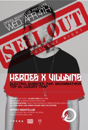 College Night w/ Heroes X Villains