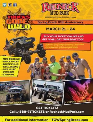 TGW at Redneck Mud Park Weekend Ticket