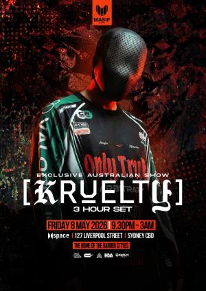 Masif presents Kruelty (3hr Set) at Space