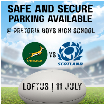 Parking: South Africa vs Scotland - 11 July