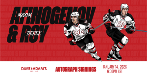 Max Afinogenov & Derek Roy Dual Autograph Signing