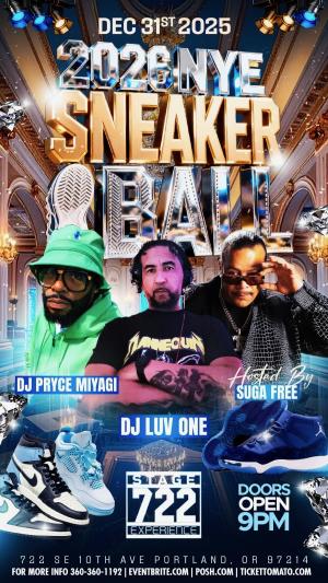 Suga free  2026 NYE sneaker ball