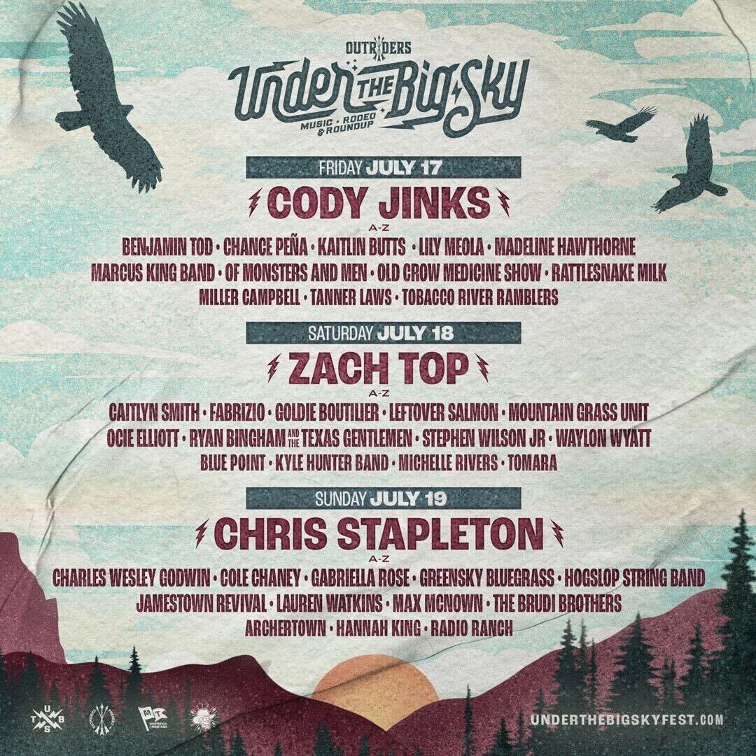 Tickets for UNDER THE BIG SKY FESTIVAL 2026 in Whitefish from Showclix