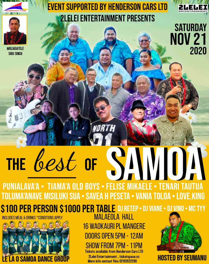 Tickets for The Best of Samoa in Auckland from Ticketspace