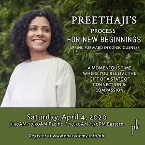 Preethaji's Special Process For New Beginnings