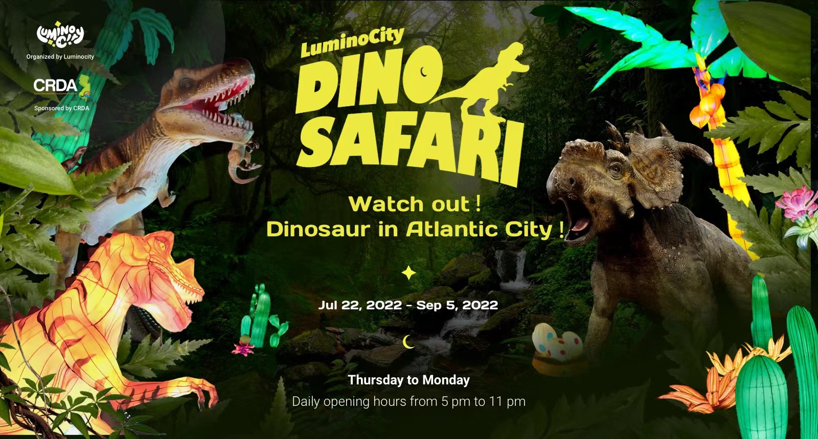 Tickets for LuminoCity Dinosaur Safari in Atlantic City from ShowClix