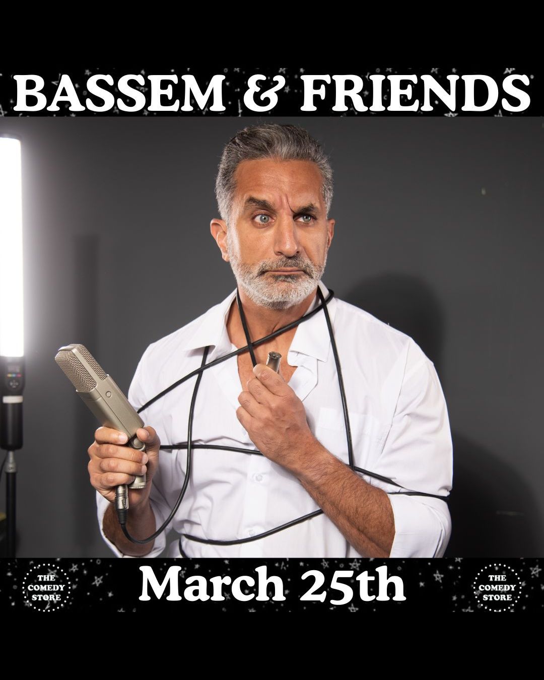 Flyer for Bassem & Friends hosted by Paul Elia