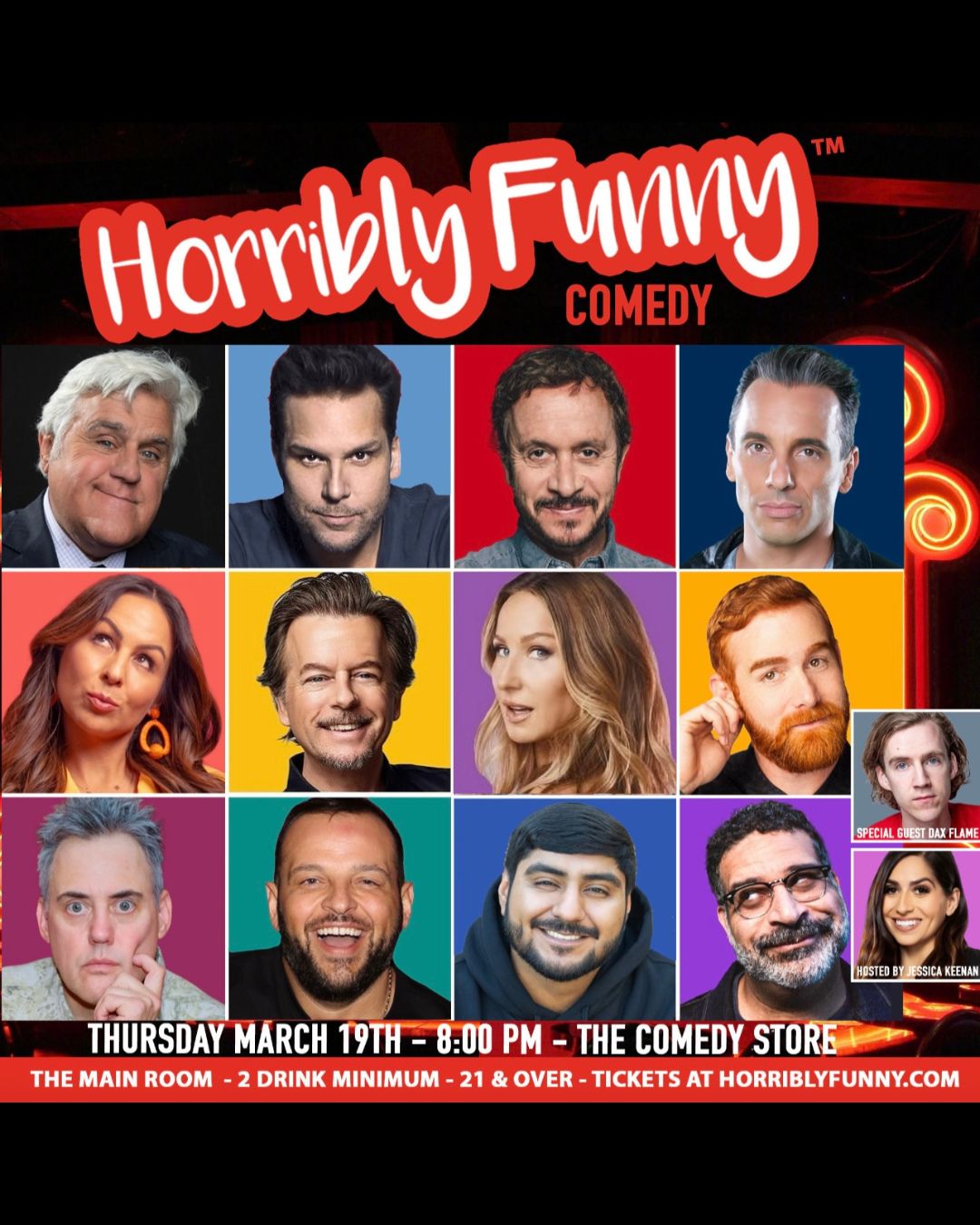 Flyer for Horribly Funny