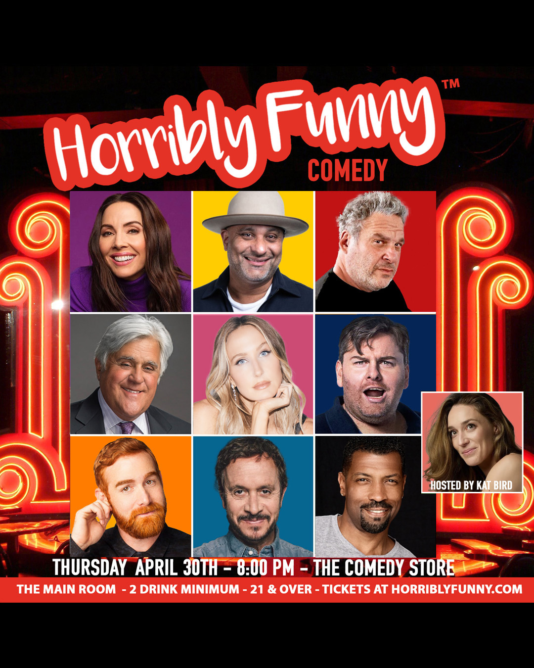 Flyer for Horribly Funny