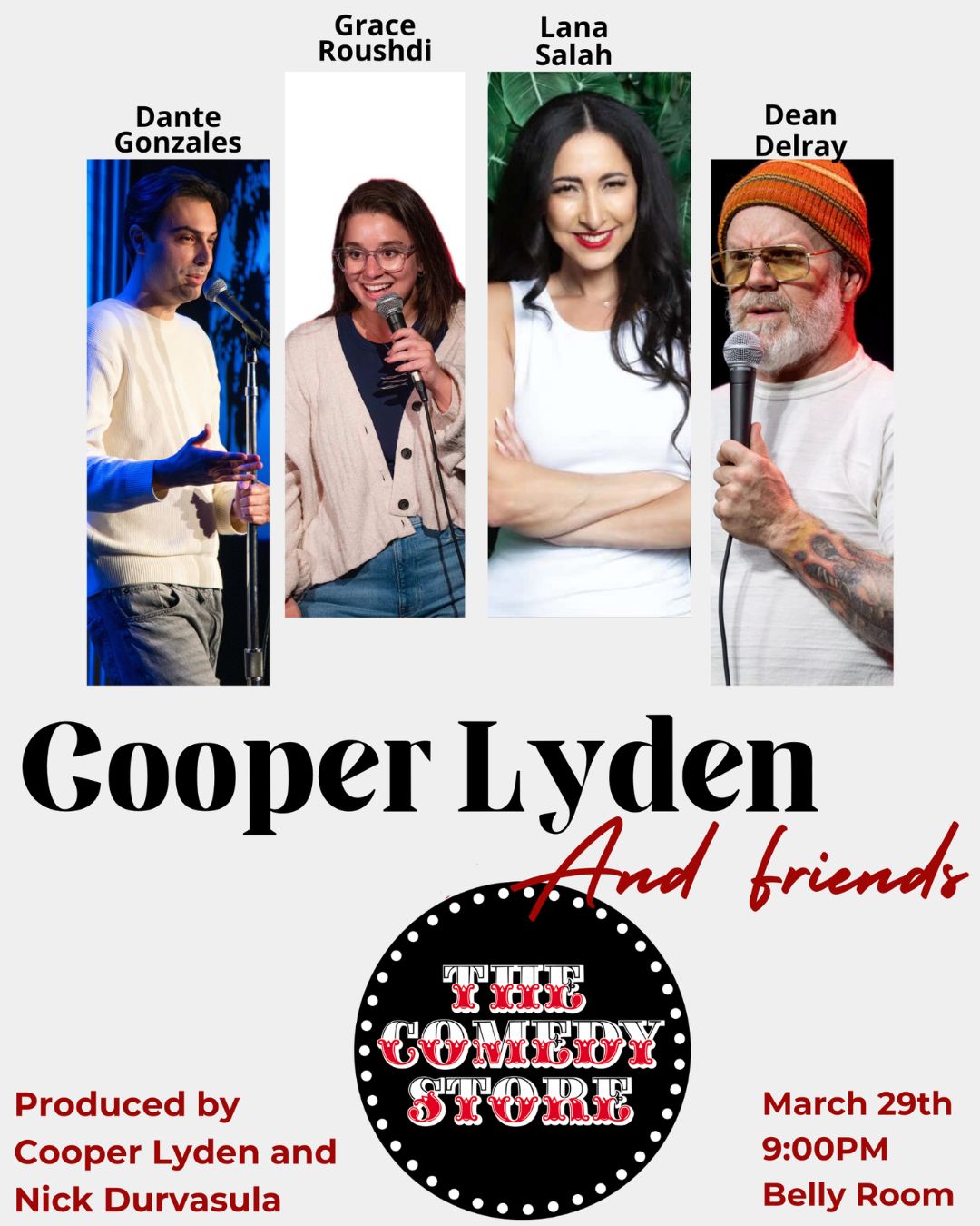 Flyer for Cooper Lyden and Friends