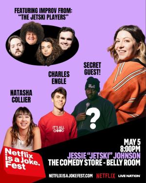 *SOLD OUT* Netflix Is A Joke Presents: Jessie "Jetski" Johnson with Natasha Collier, Charles Engle, Shapel Lacey, Shane Bianchi, Joey Cerone, Angie Stroud, Cooper Lyden
