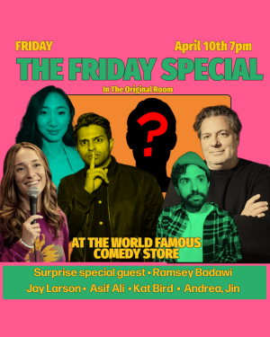 *SOLD OUT* Friday Special - Kat Bird, Ramsey Badawi, Jay Larson, Andrea Jin, Asif Ali