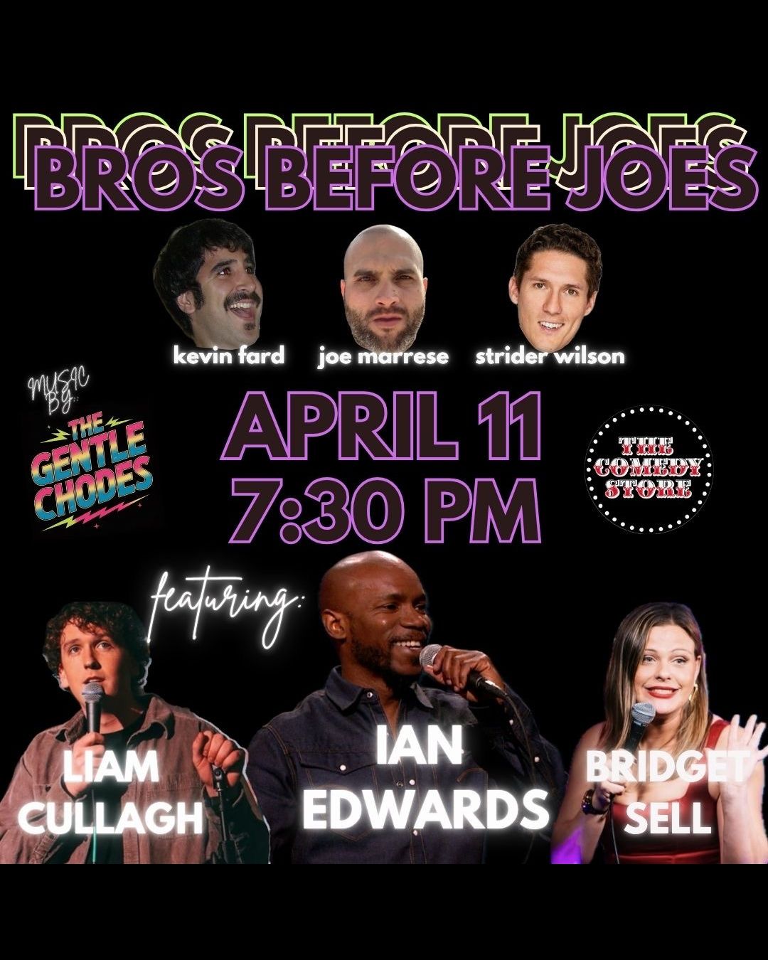 Flyer for Bros Before Joes