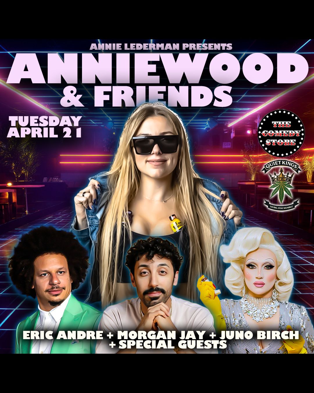 Flyer for Anniewood & Friends with Annie Lederman