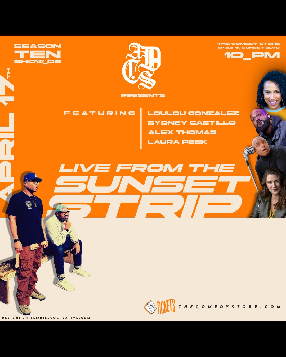 Flyer for Dave Helem and Joey Hill present A Dope Comedy Show