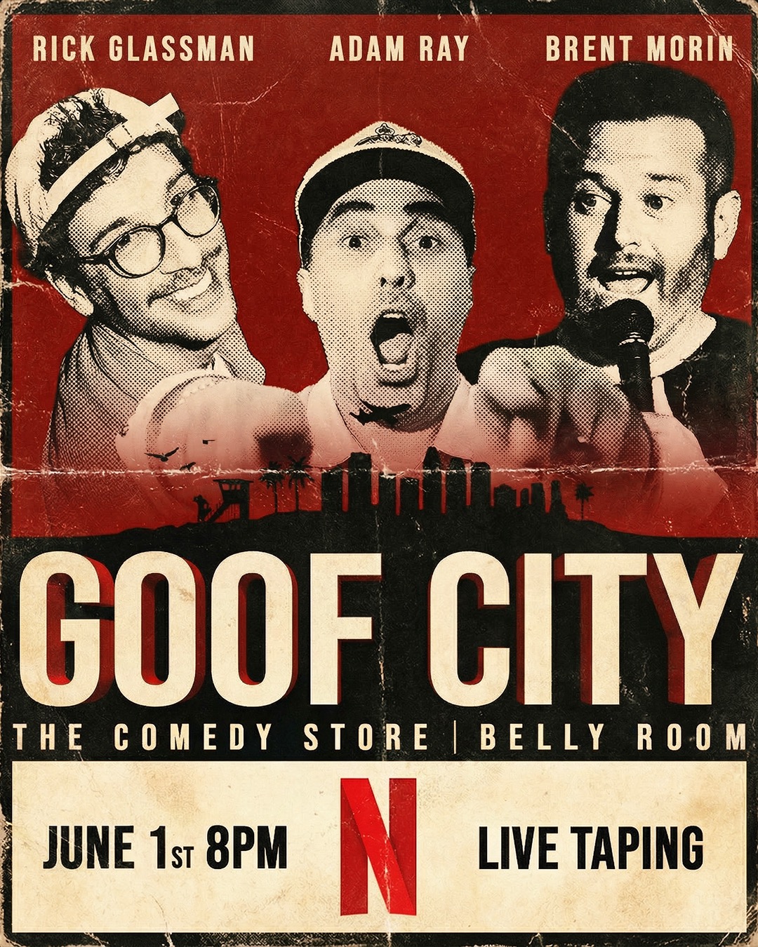 Flyer for GOOF CITY LIVE TAPING