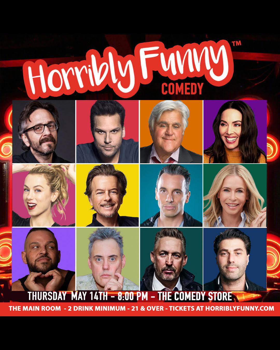 Flyer for Horribly Funny