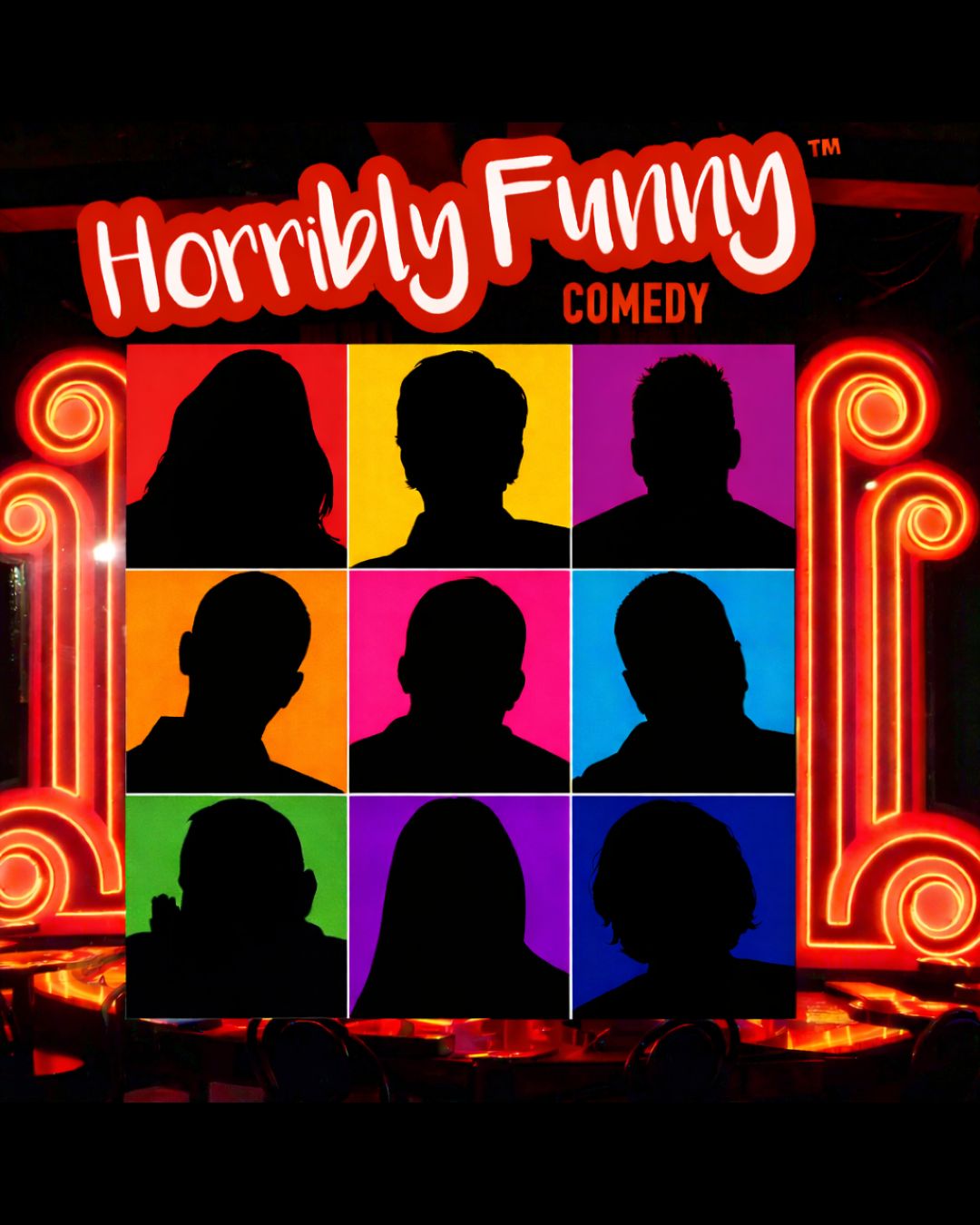 Flyer for Horribly Funny