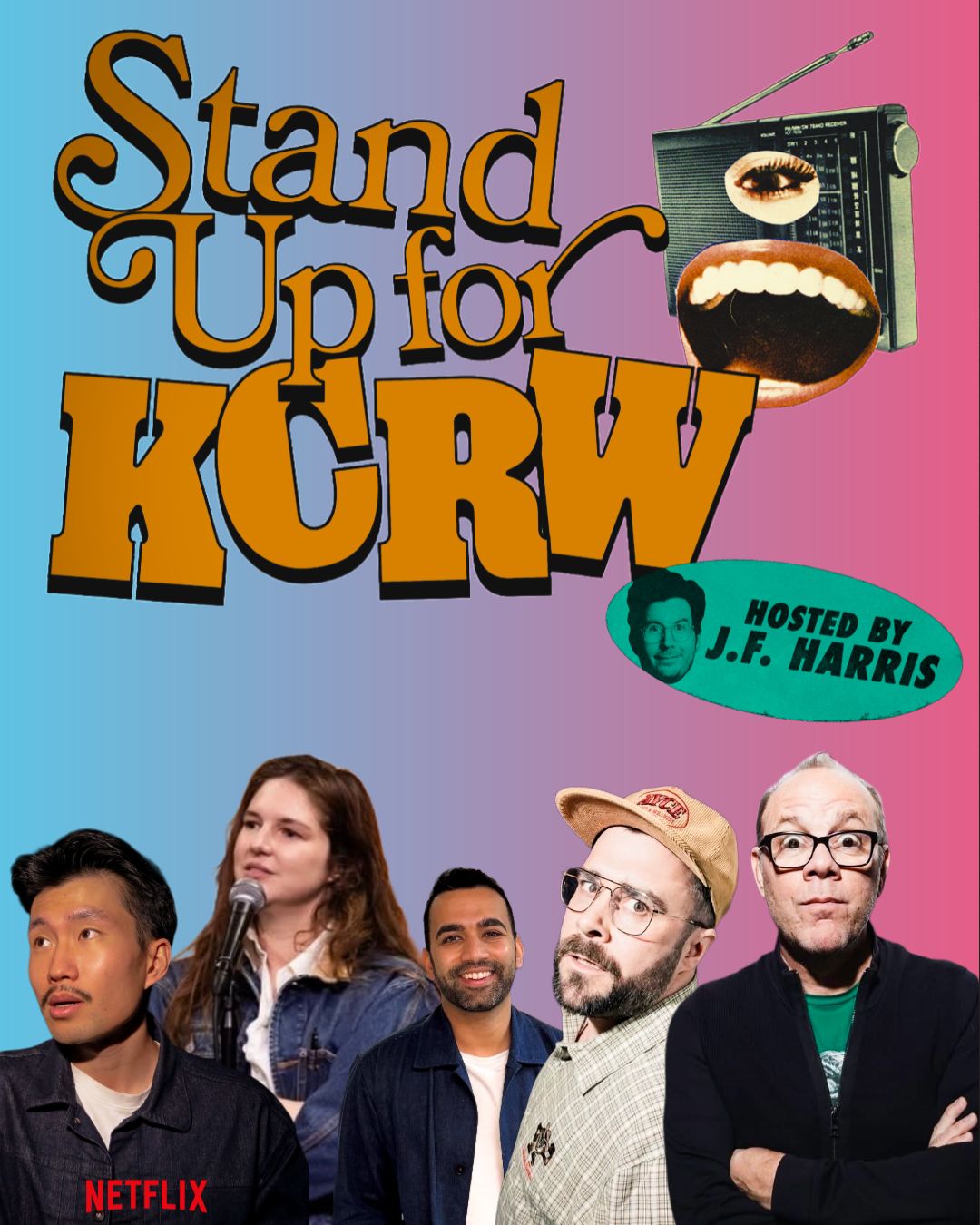 Flyer for Stand Up for KCRW