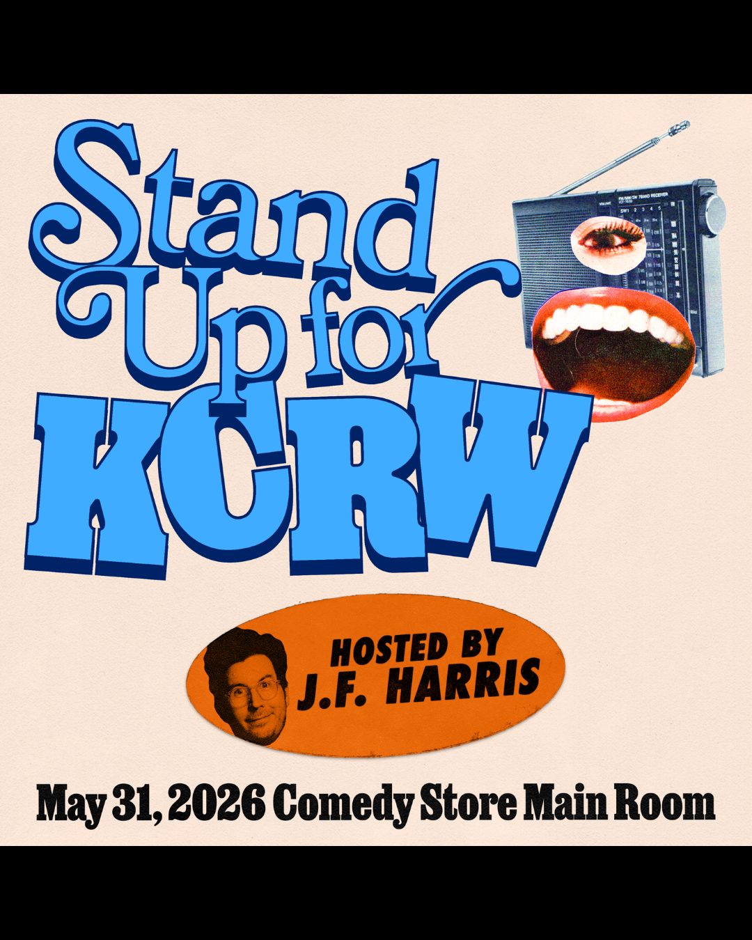 Flyer for Stand Up for KCRW